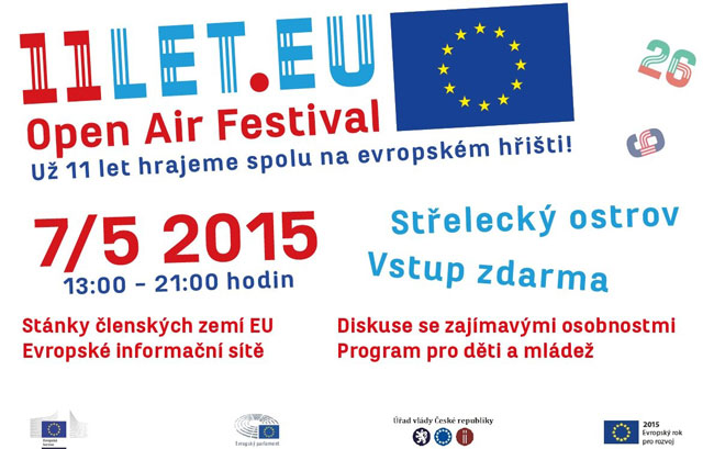 на Стрелецком острове в Праге состоится мультижанровый фестиваль 11LET.EU («11 лет в Евросоюзе»)